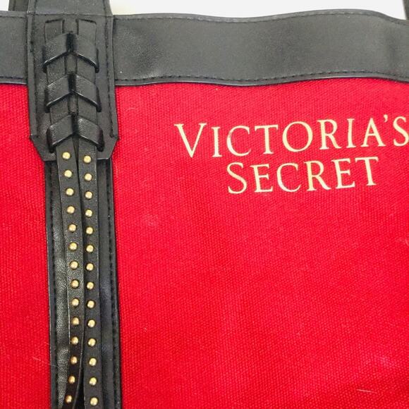Victoria's Secret Red Tote with Black Trim - Picture 3 of 9